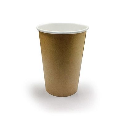 Eco φιλικά διπλά PE επιστρώματος φλυτζάνια καφέ εγγράφου της Kraft μίας χρήσης