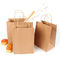 Βιοδιασπάσιμες τσάντες εγγράφου συσκευασίας τροφίμων Kraft με τη στριμμένη λαβή