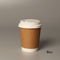 Υψηλός - φλυτζάνια καφέ ποιοτικού διασπάσιμα 8oz 14oz 16oz Kraft εγγράφου με τα καπάκια
