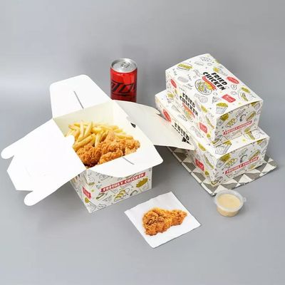 Τηγανισμένη Kfc συσκευασία γρήγορου φαγητού κιβωτίων εγγράφου συνήθειας κοτόπουλου take-$l*away