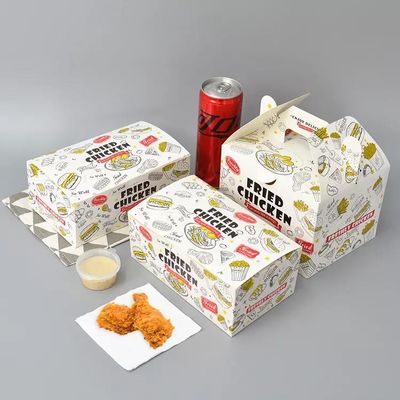 Τηγανισμένη Kfc συσκευασία γρήγορου φαγητού κιβωτίων εγγράφου συνήθειας κοτόπουλου take-$l*away