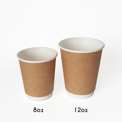 Εστιατορίων ενιαία PE 16oz καυτά και κρύα φλυτζάνια εγγράφου της Kraft ποτών βιοδιασπάσιμα