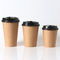 Μίας χρήσης ενιαία φλυτζάνια καφέ εγγράφου της Kraft τοίχων καφετιά για την καυτή κατανάλωση